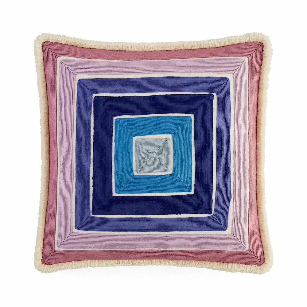 Pillow | Cushion Scala Corded Square, Blue-Lavender Home Accessories Pillow