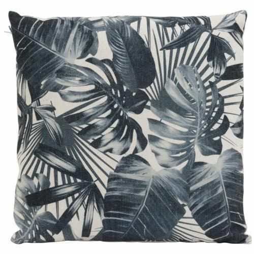 Pillow | Cushion Tropica Leaf Pattern Black 45X45 Cm Home Accessories Pillow