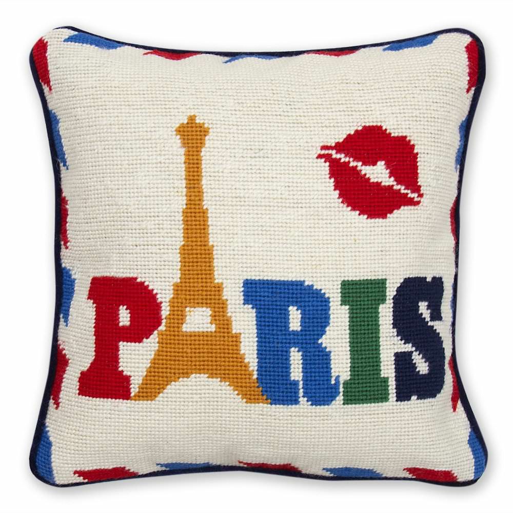 Pillow | Jet Set Paris Cushion With Cotton Velvet Home Accessories Pillow