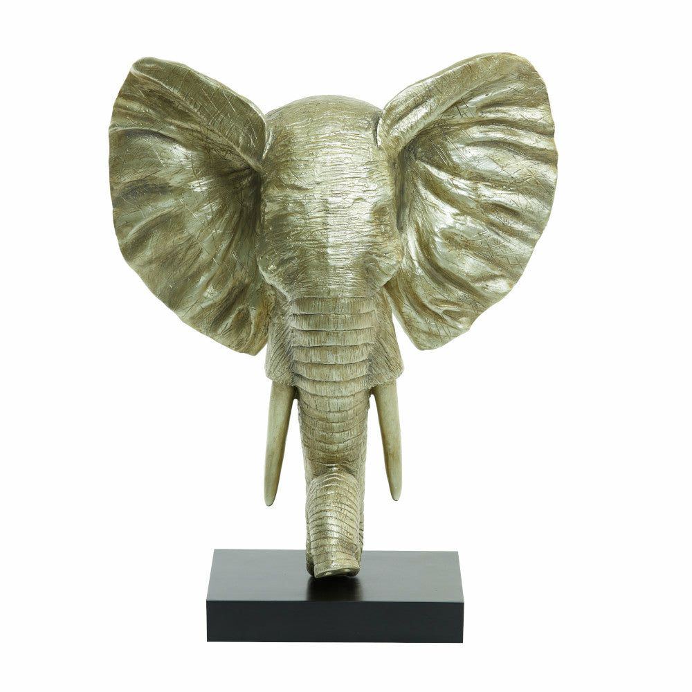 Sculptures & Figures | Animal Figure Elephant Light Gold 38.5X19.5X49Cm Home Accessories Sculptures & Figures