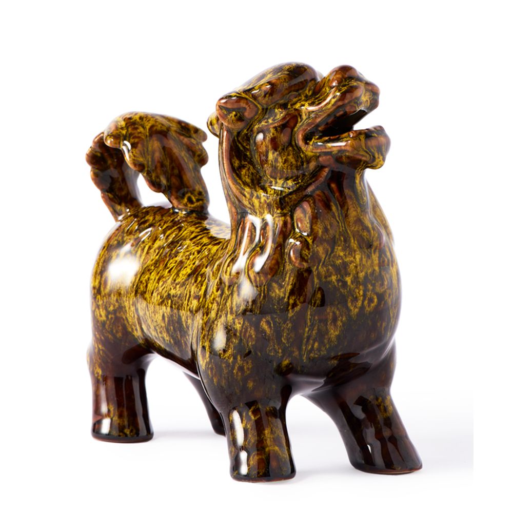 Sculptures & Figures | Animal Figure Qilin Ocher H19Cm Home Accessories Sculptures & Figures