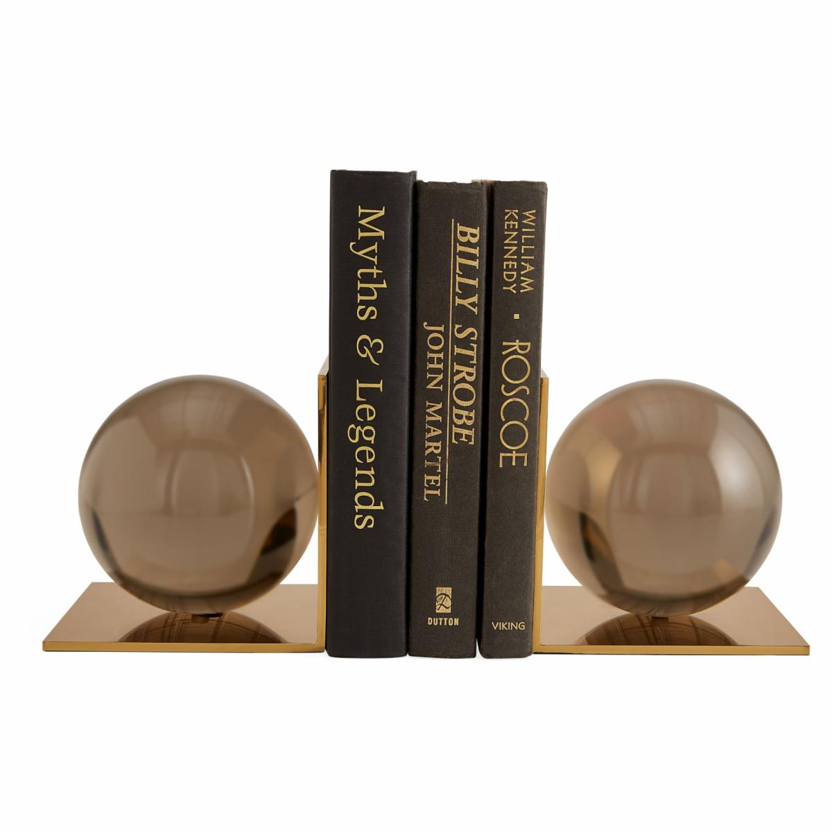 Sculptures & Figures | Bookend Globo Set Smoke Colors Home Accessories Sculptures & Figures