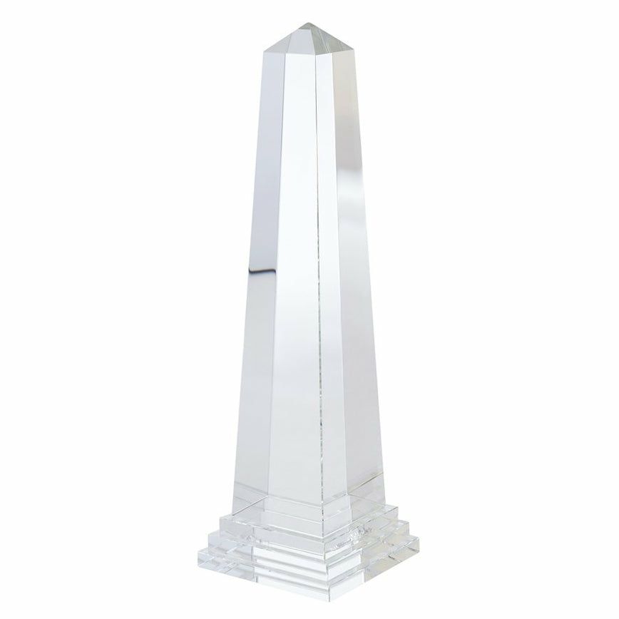 Sculptures & Figures | Crystal Glass Dioptrics Obelisk Sculpture 10X33 Cm Home Accessories Sculptures & Figures