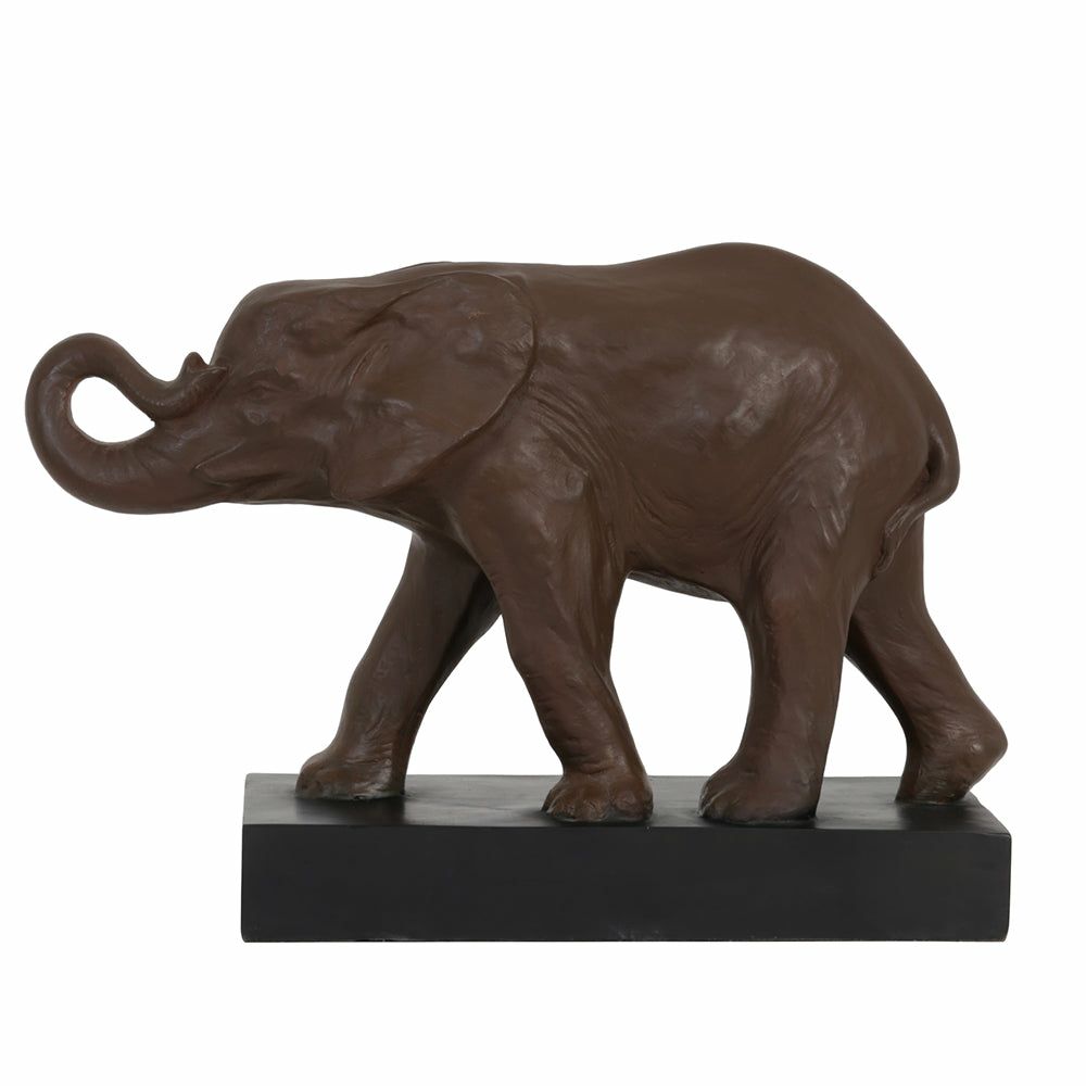 Sculptures & Figures | Decorative Figure Elephant In Antique Brown Home Accessories Sculptures & Figures