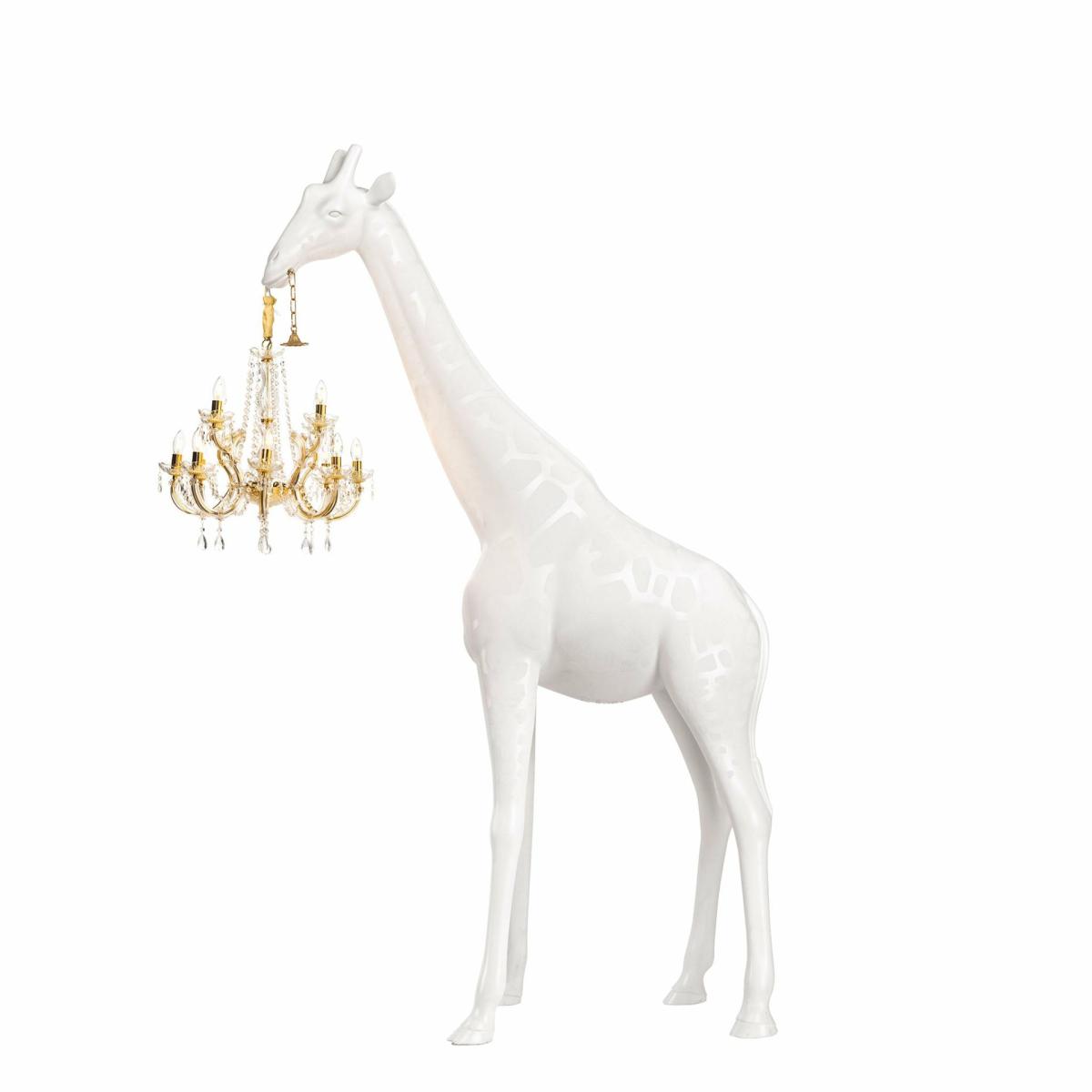 Sculptures & Figures | Floor Lamp Giraffe In Love M Indoor, H 2.65 Meters – White Home Accessories Sculptures & Figures