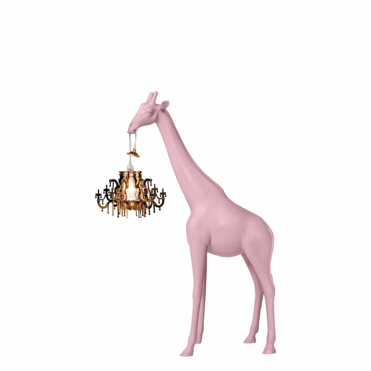 Sculptures & Figures | Floor Lamp Giraffe In Love Xs, H 1.0 Meter – Pink Home Accessories Sculptures & Figures