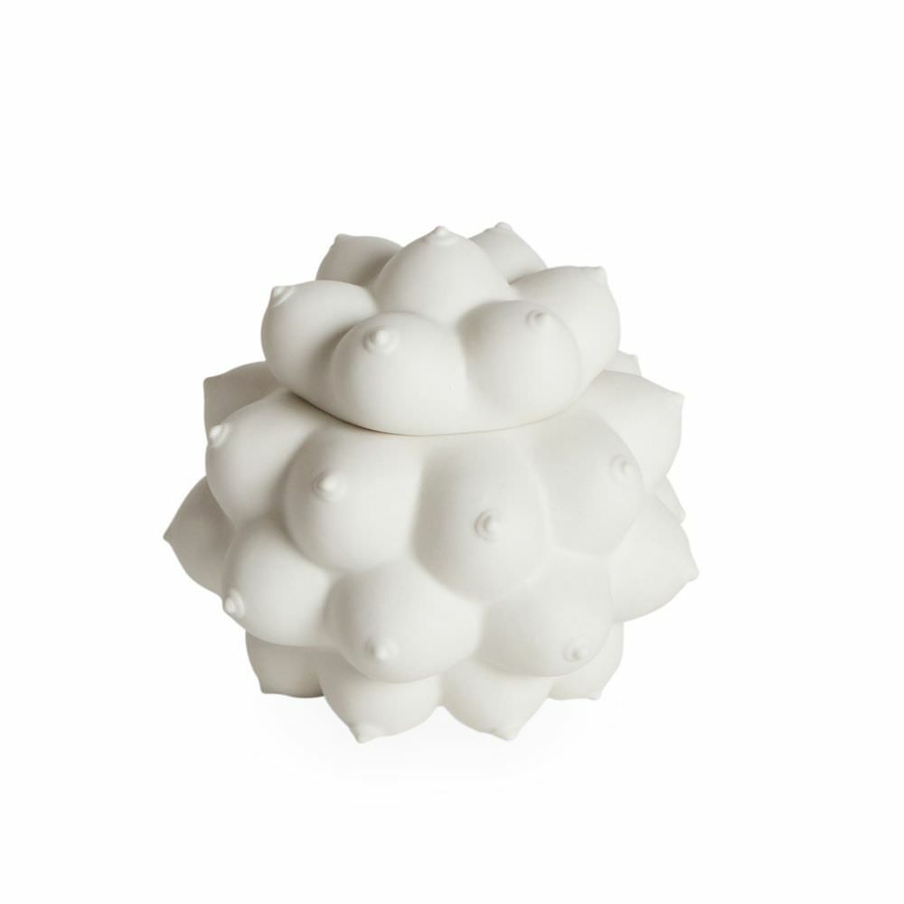 Sculptures & Figures | Georgia Orb Box In Matt White Home Accessories Sculptures & Figures