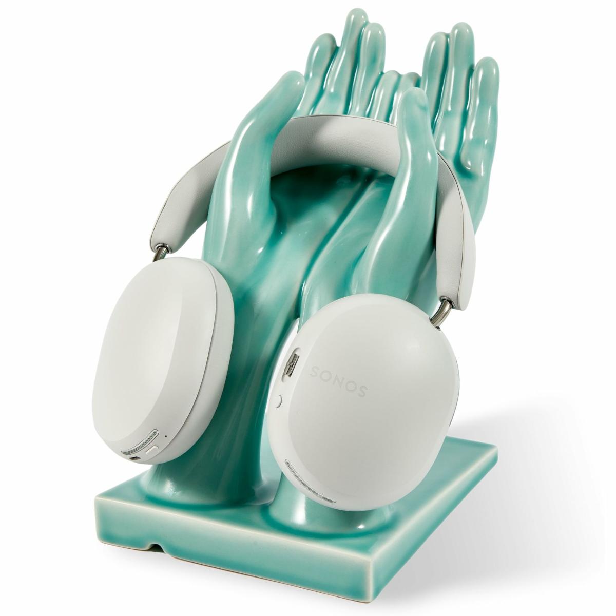 Sculptures & Figures | Hand-Stand + Sonos Ace Headphones In White Home Accessories Sculptures & Figures