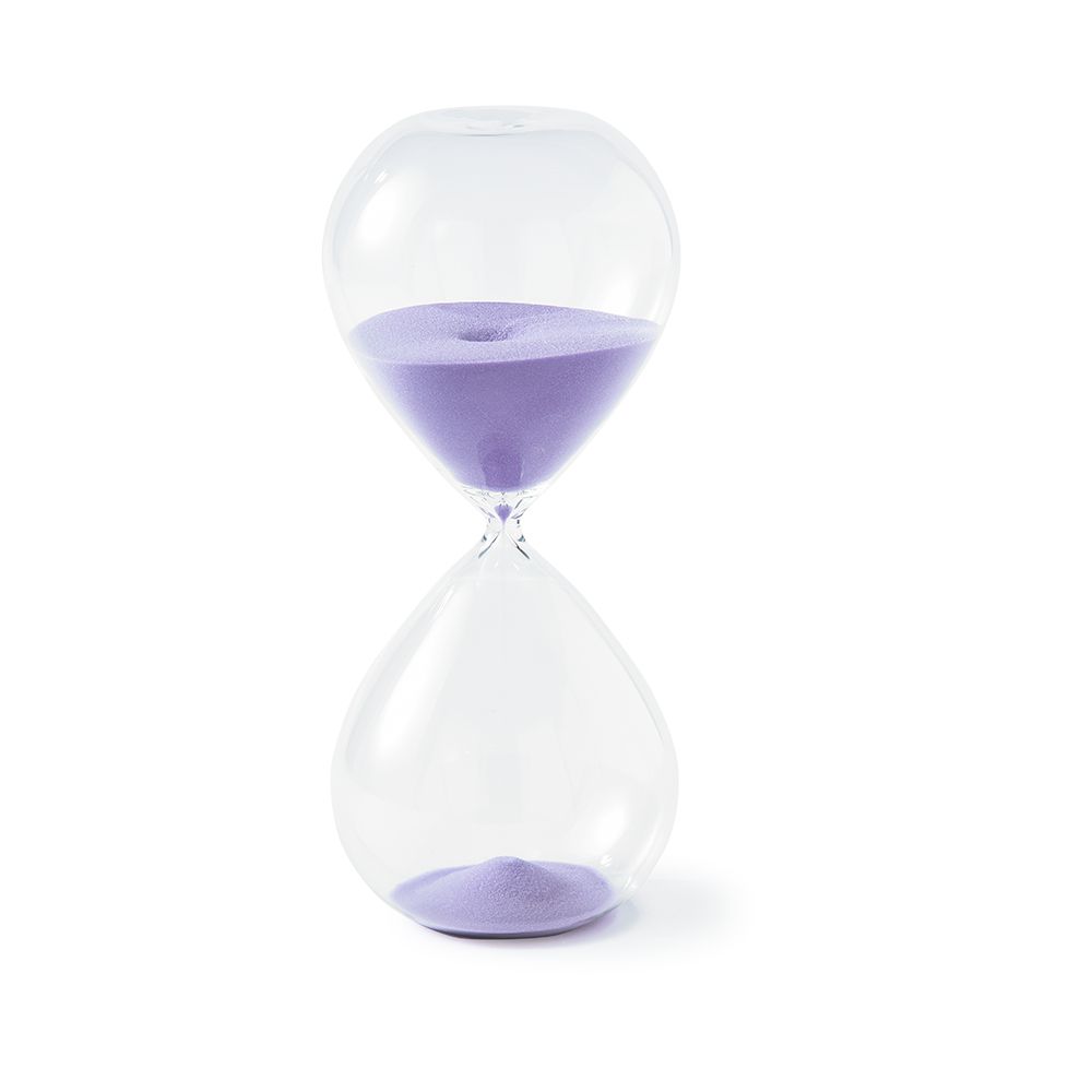 Sculptures & Figures | Hourglass Sandglass Ball Purple, Ø15 X H38 Cm Home Accessories Sculptures & Figures