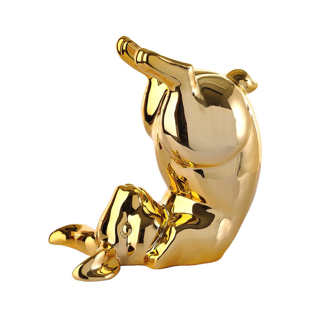 Sculptures & Figures | Money Box Bunny Bum Gold Home Accessories Sculptures & Figures