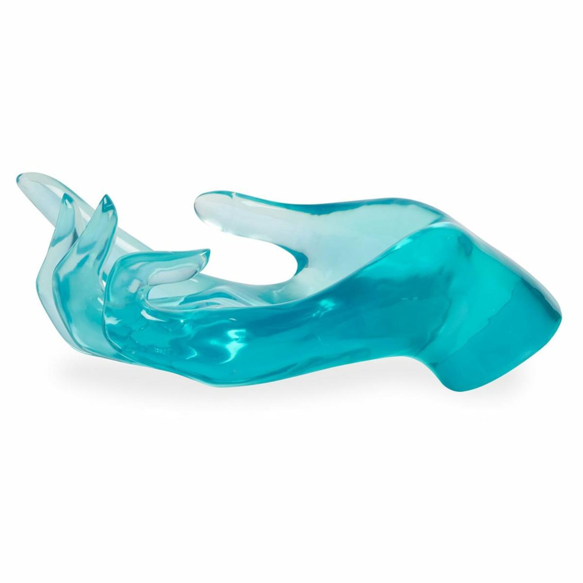 Sculptures & Figures | Sculpture Acrylic Hand, Blue 74X34X25Cm Home Accessories Sculptures & Figures