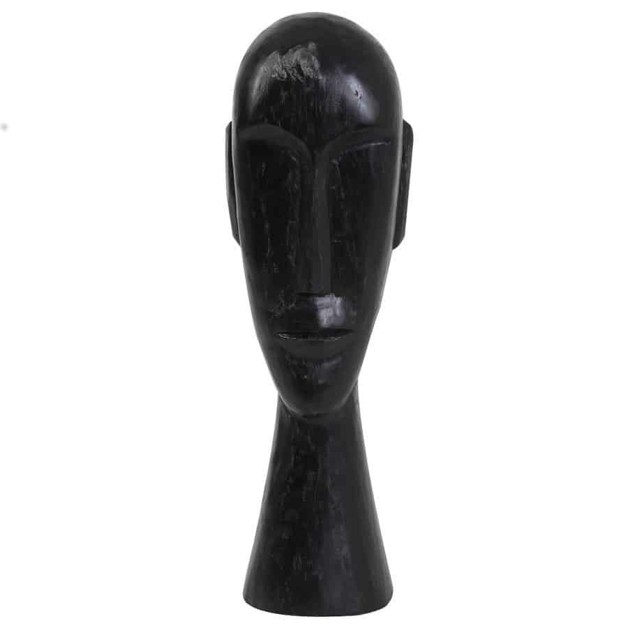 Sculptures & Figures | Sculpture Head Wooden Head Home Accessories Sculptures & Figures