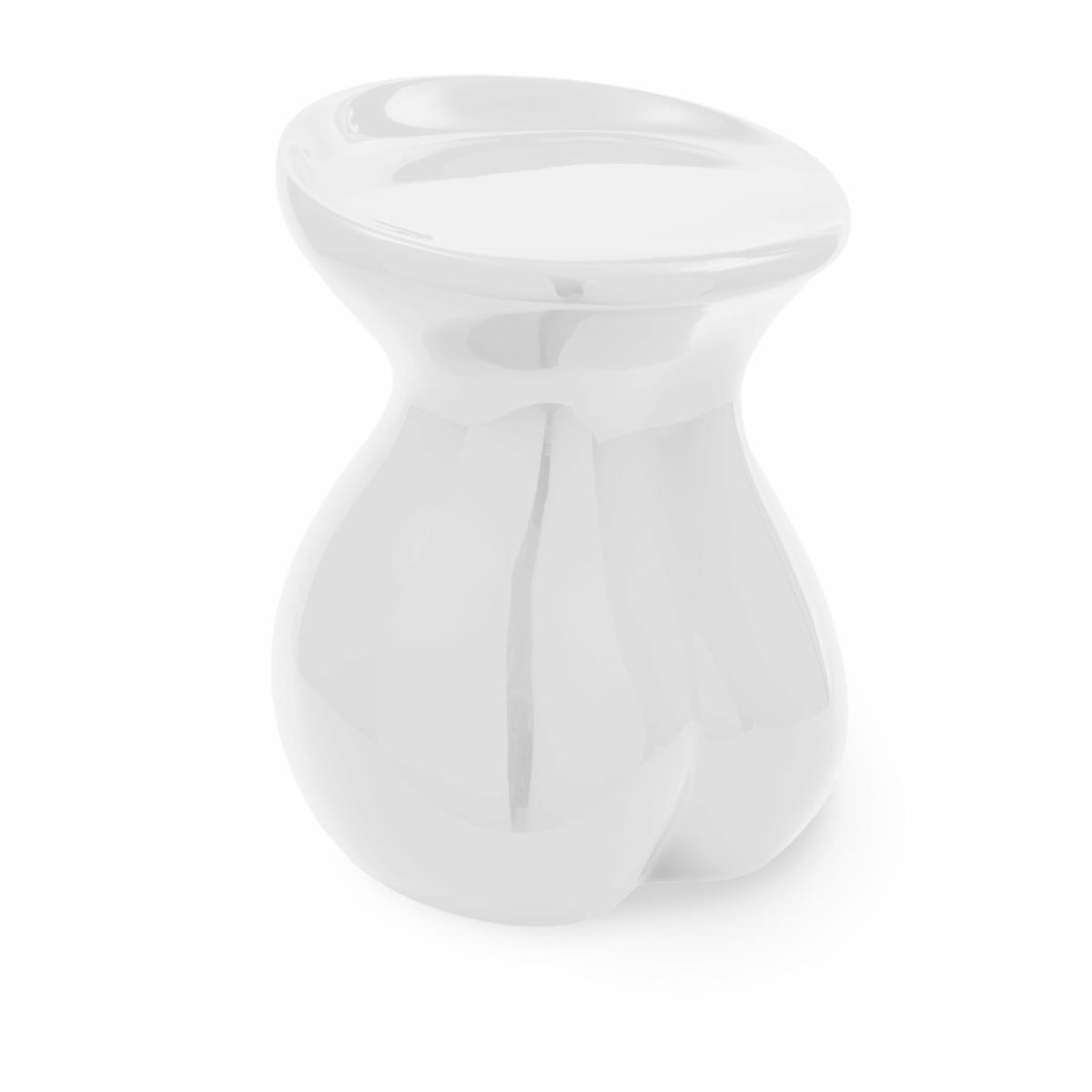 Sculptures & Figures | Stool Body White 42.5X37.5X50 Cm Home Accessories Sculptures & Figures