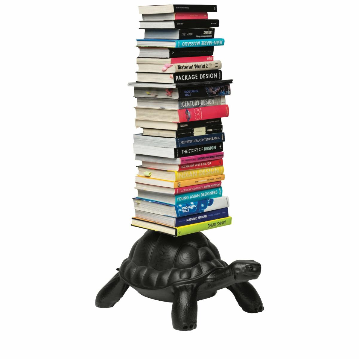 Sculptures & Figures | Turtle Carry Bookcase In Black Home Accessories Sculptures & Figures