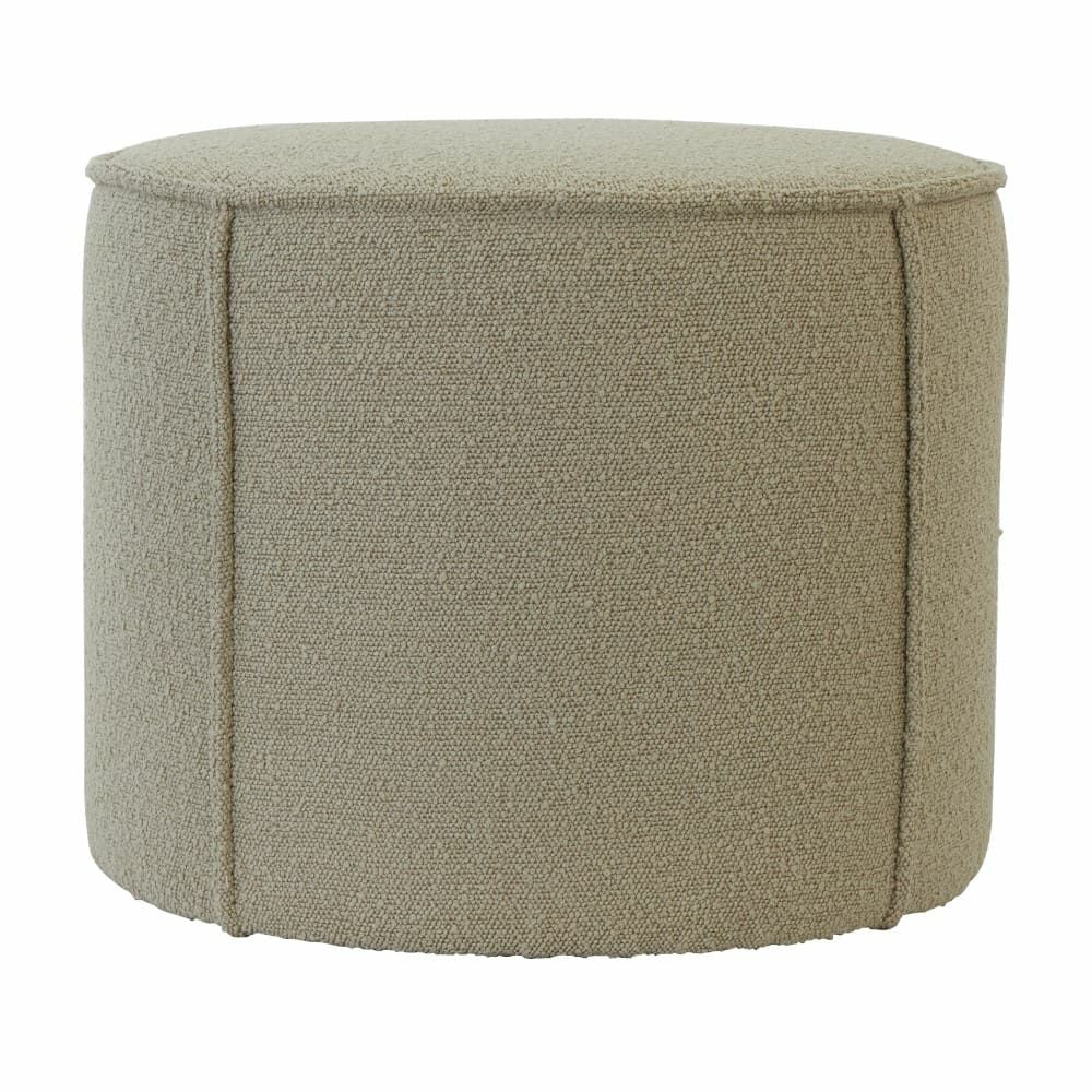 Stools & Poufs | Pouf Haeley Ø50X40 Cm, Bouclé Light Caramel Furniture Stools & Poufs