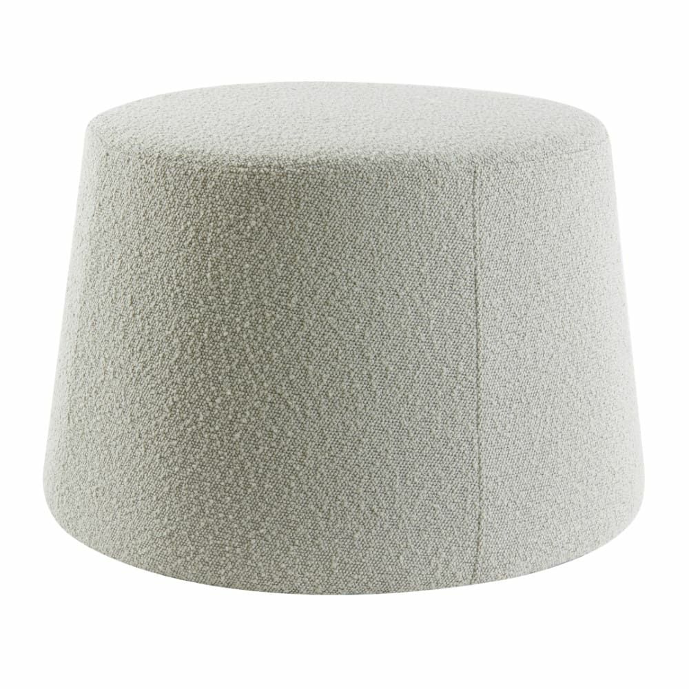 Stools & Poufs | Pouf Lauryn Bouclé Sand Color Ø59X38 Cm Furniture Stools & Poufs