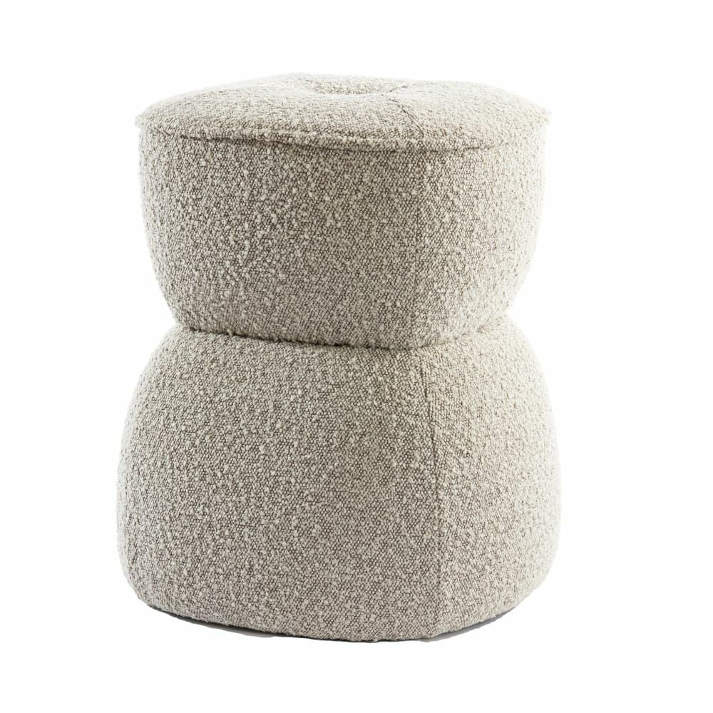 Stools & Poufs | Pouf Leyla Beige Ø40X46 Cm Furniture Stools & Poufs