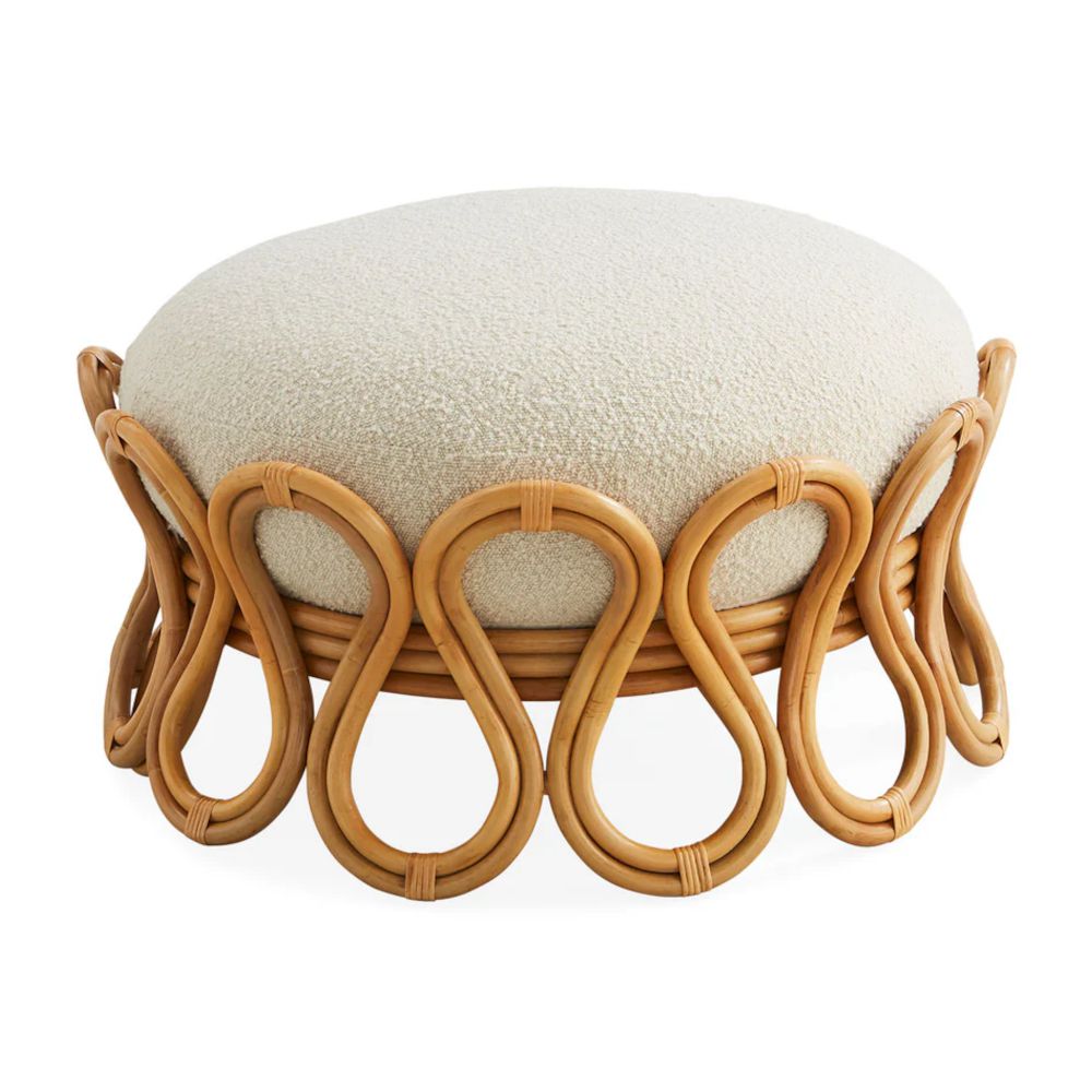 Stools & Poufs | Pouf Riviera Bouclé By Jonathan Adler Furniture Stools & Poufs