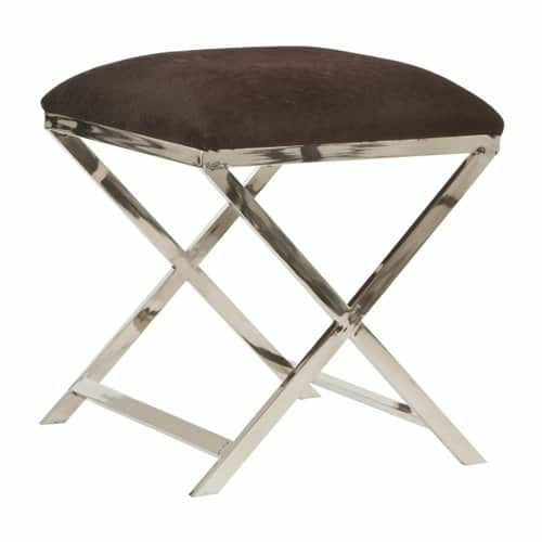 Stools & Poufs | Stool Grena Cowhide Brown Furniture Stools & Poufs