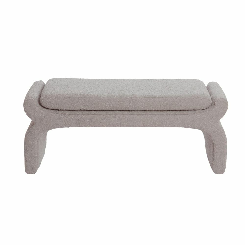 Stools & Poufs | Stool Nafya, Bouclé Taupe 119X45X48Cm Furniture Stools & Poufs