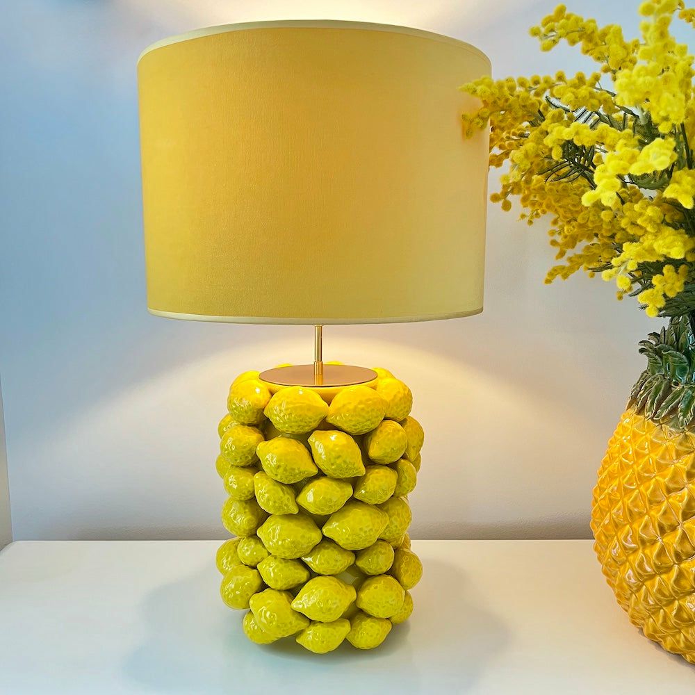 Table lamps & table lights | Table Lamp All Lemons Porcelain Yellow Lamps & Lights Table lamps & table lights