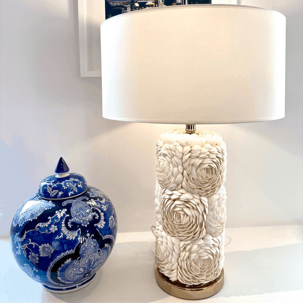 Table lamps & table lights | Table Lamp Base The Mercer – Shells White Ø18X53 Cm Lamps & Lights Table lamps & table lights