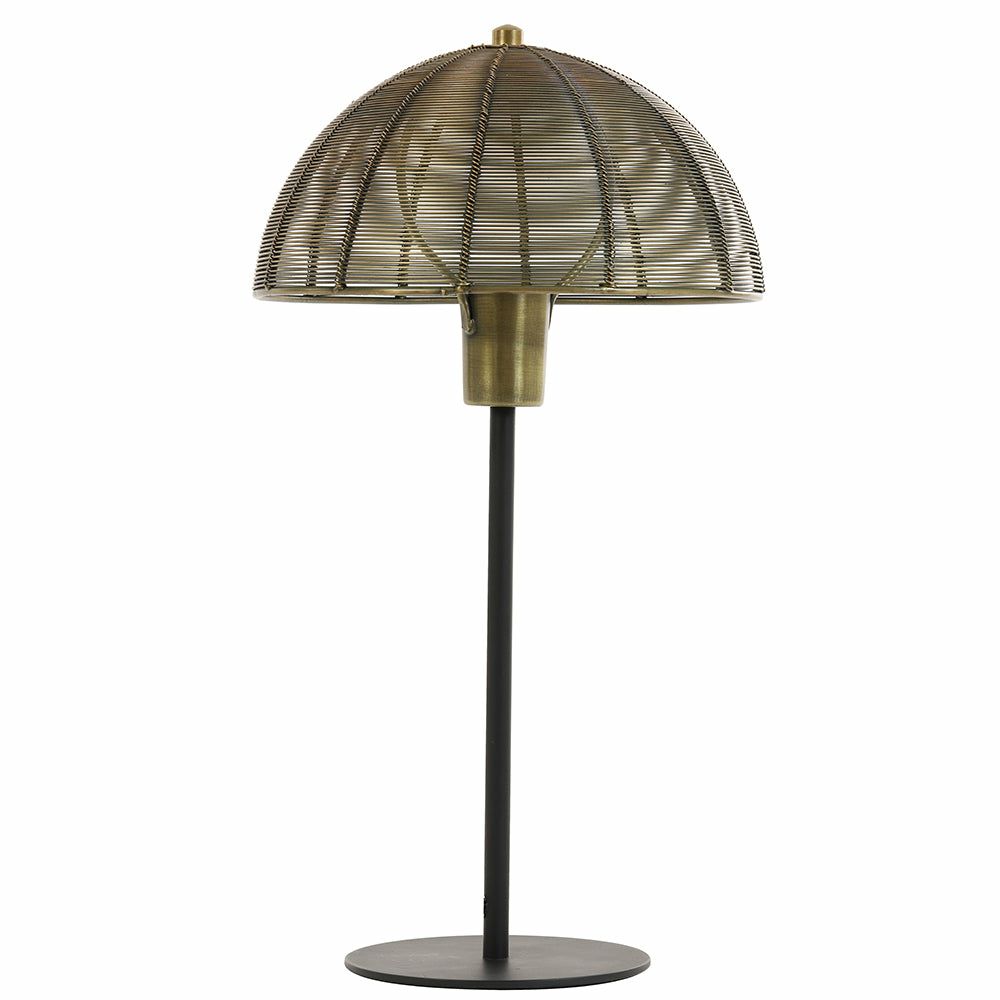 Table lamps & table lights | Table Lamp Klobu Antique Bronze + Matt Black Ø35X45 Cm Lamps & Lights Table lamps & table lights