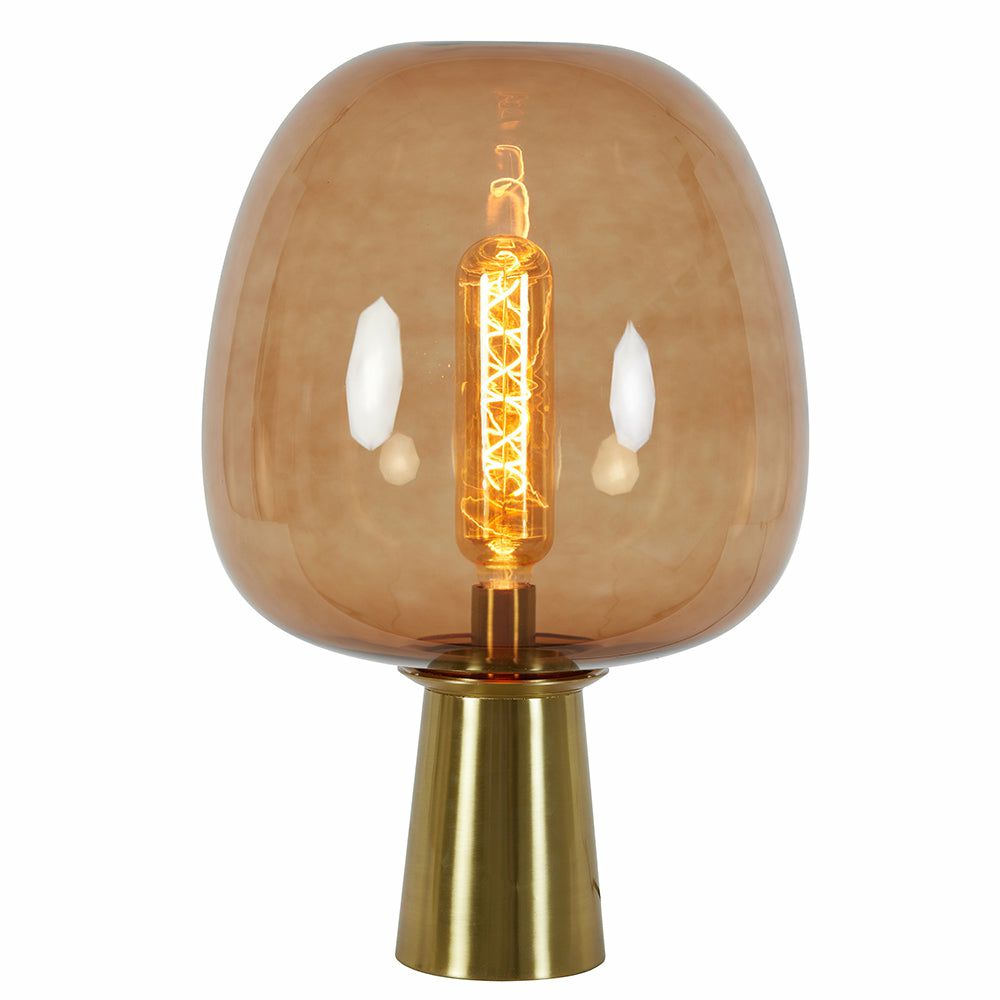 Table lamps & table lights | Table Lamp Mayson Glass Bronze+Brown Ø22X40 Cm Lamps & Lights Table lamps & table lights