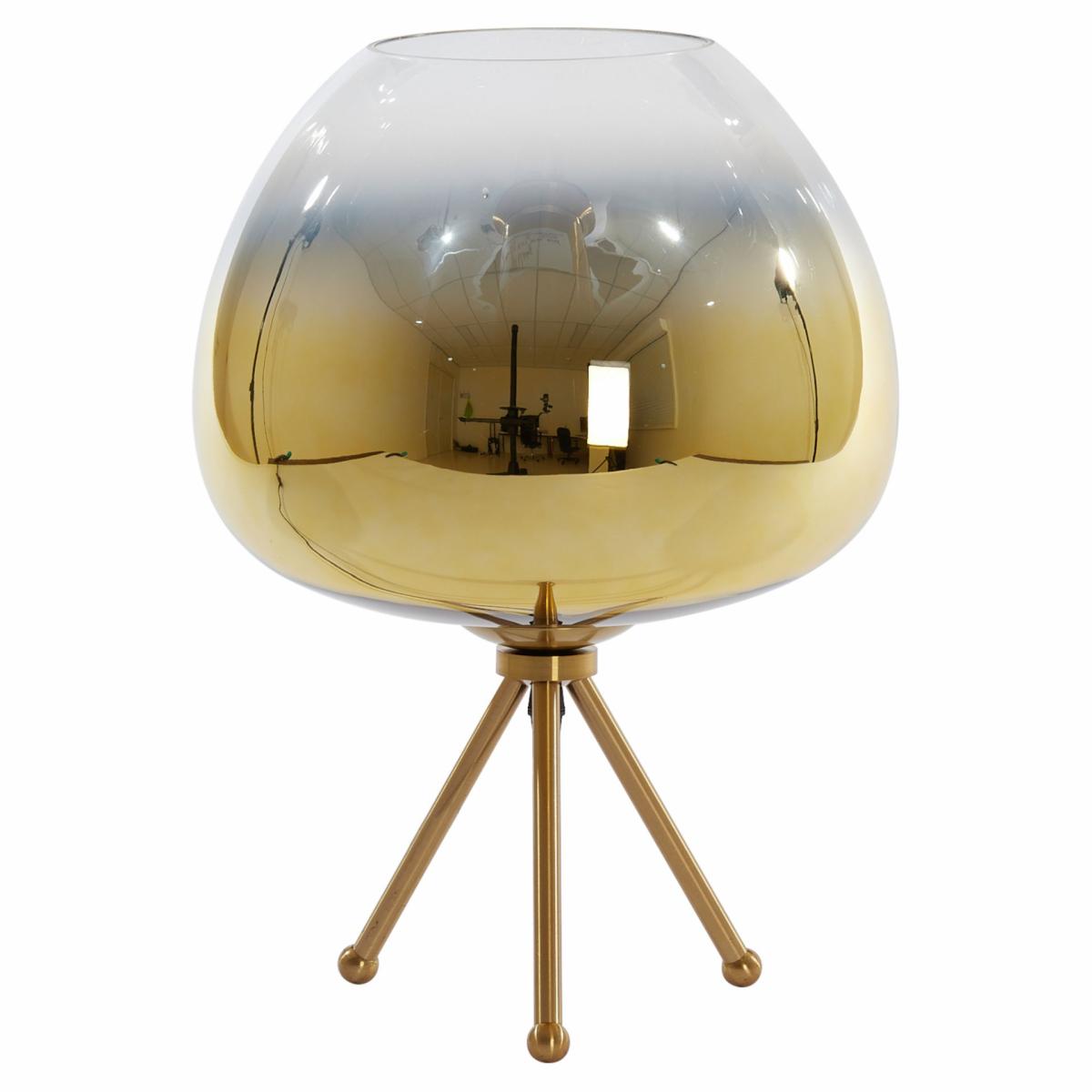 Table lamps & table lights | Table Lamp Mayson Glass Gold-Clear+Gold Ø30X43 Cm Lamps & Lights Table lamps & table lights