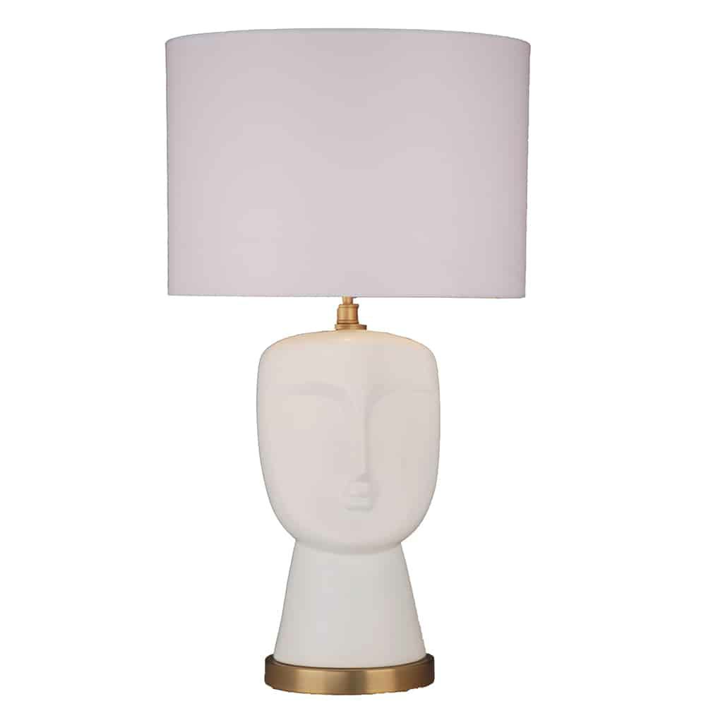 Table lamps & table lights | Table Lamp Odette Face White Ø35X75Cm Lamps & Lights Table lamps & table lights