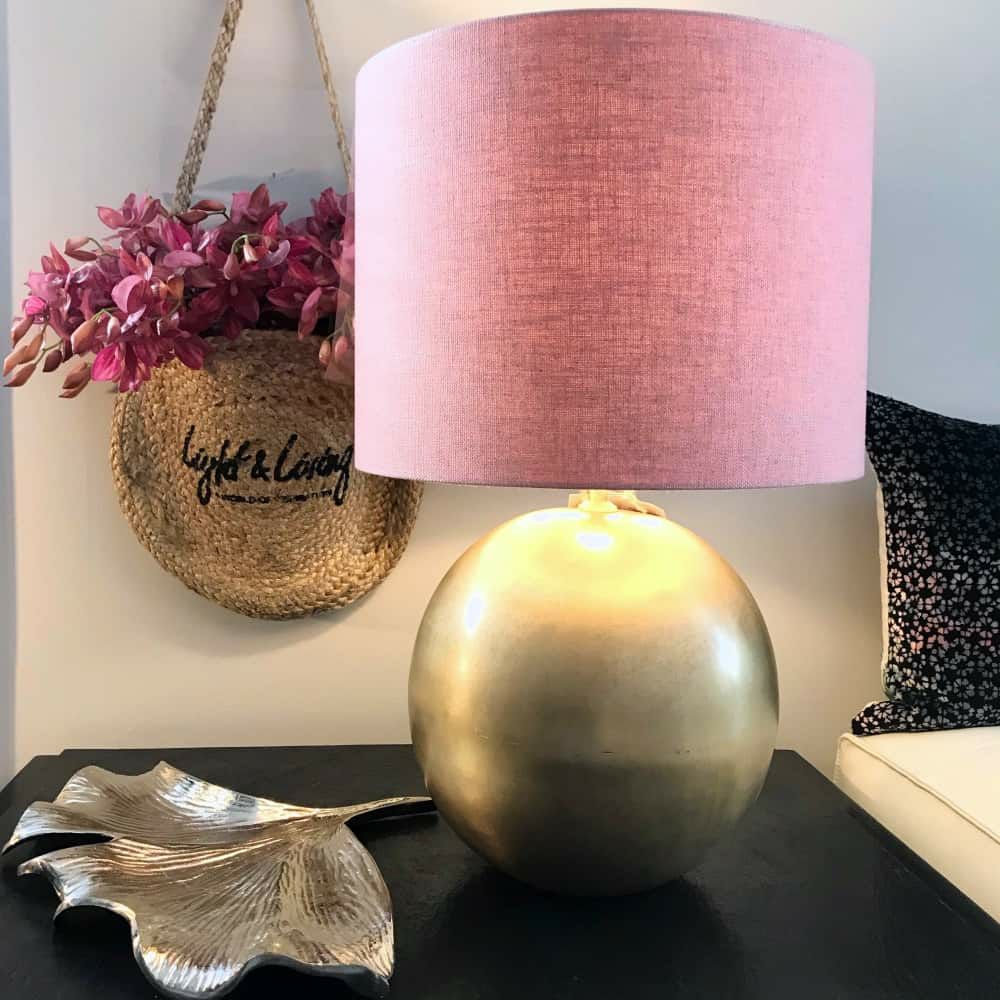 Table lamps & table lights | Table Lamp Strado Bronze Pink Height 60 Cm Lamps & Lights Table lamps & table lights