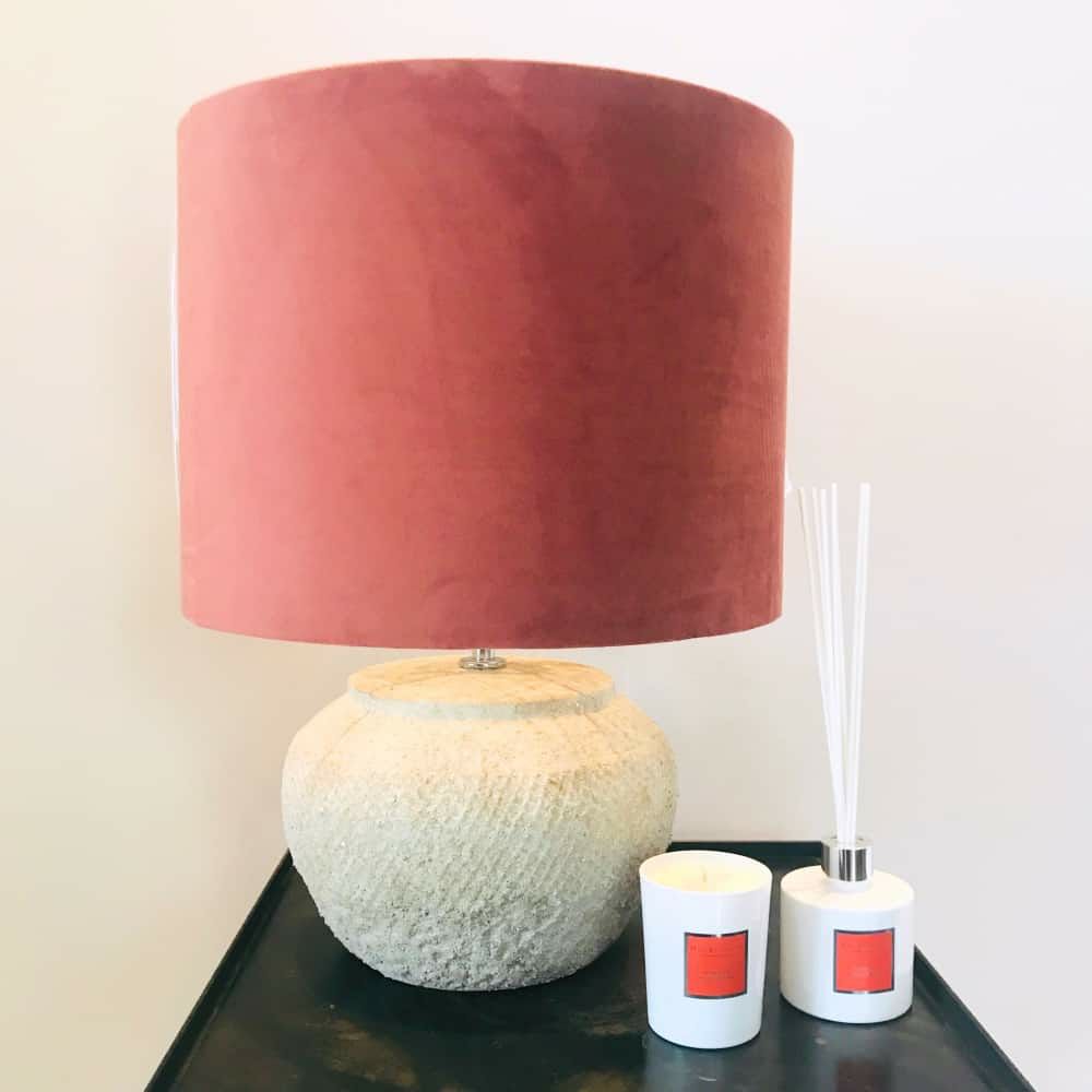 Table lamps & table lights | Table Lamp Vertas Cement 55 Cm Pink Lamps & Lights Table lamps & table lights