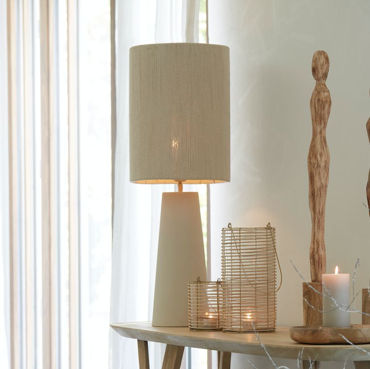 Table lamps & table lights | Table Lamp Yelos Matt Cream, H65 Cm Lamps & Lights Table lamps & table lights