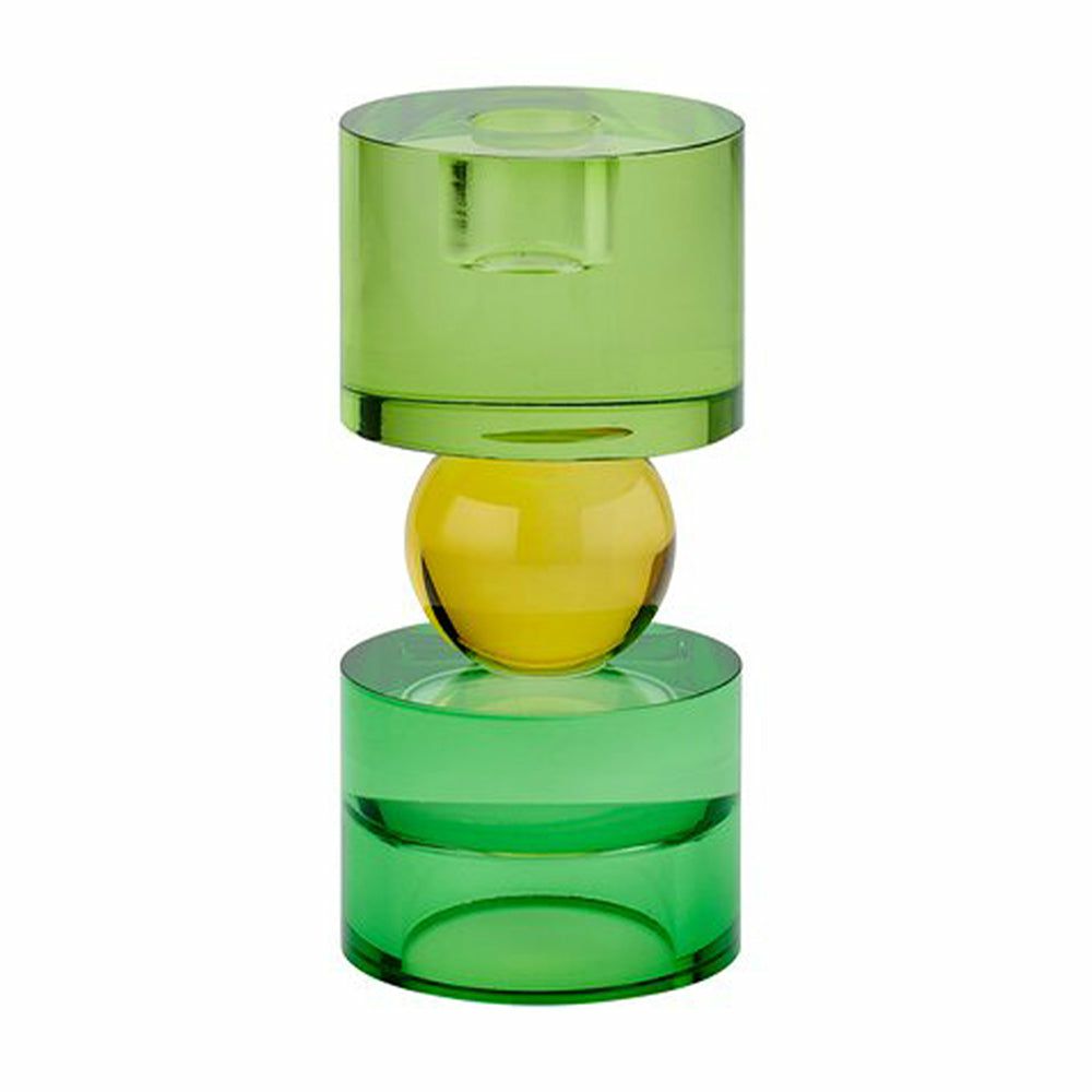 Tealight holder | Candle – Tealight Holder Sari In Green, Yellow Home Accessories Tealight holder