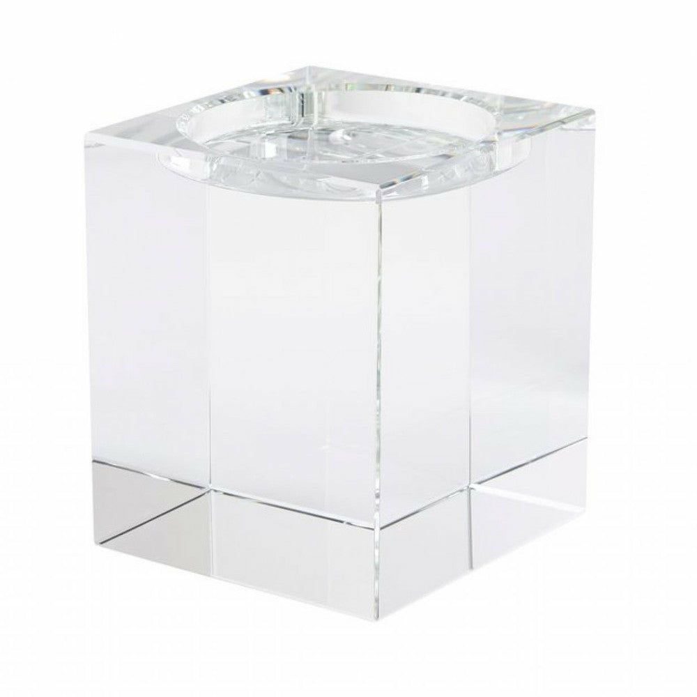 Tealight holder | Tealight Holder Dioptrics Crystal Glass Transparent Ø14Cm Home Accessories Tealight holder