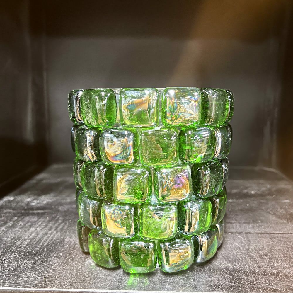 Tealight holder | Tealight Holder Mosaic Glass, Green Ø12.5X12.5 Cm Home Accessories Tealight holder