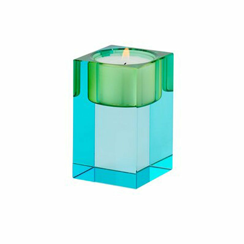 Tealight holder | Tealight Holder Sari In Green, Blue Home Accessories Tealight holder