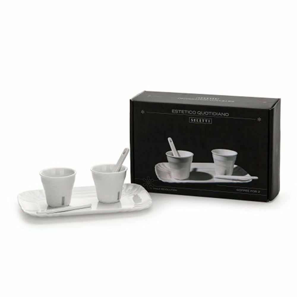 trays | Coffee Set ‘Coffee Set’ Made Of Porcelain With 2 Cups + 2 Stirrers + 1 Tray Home Accessories trays