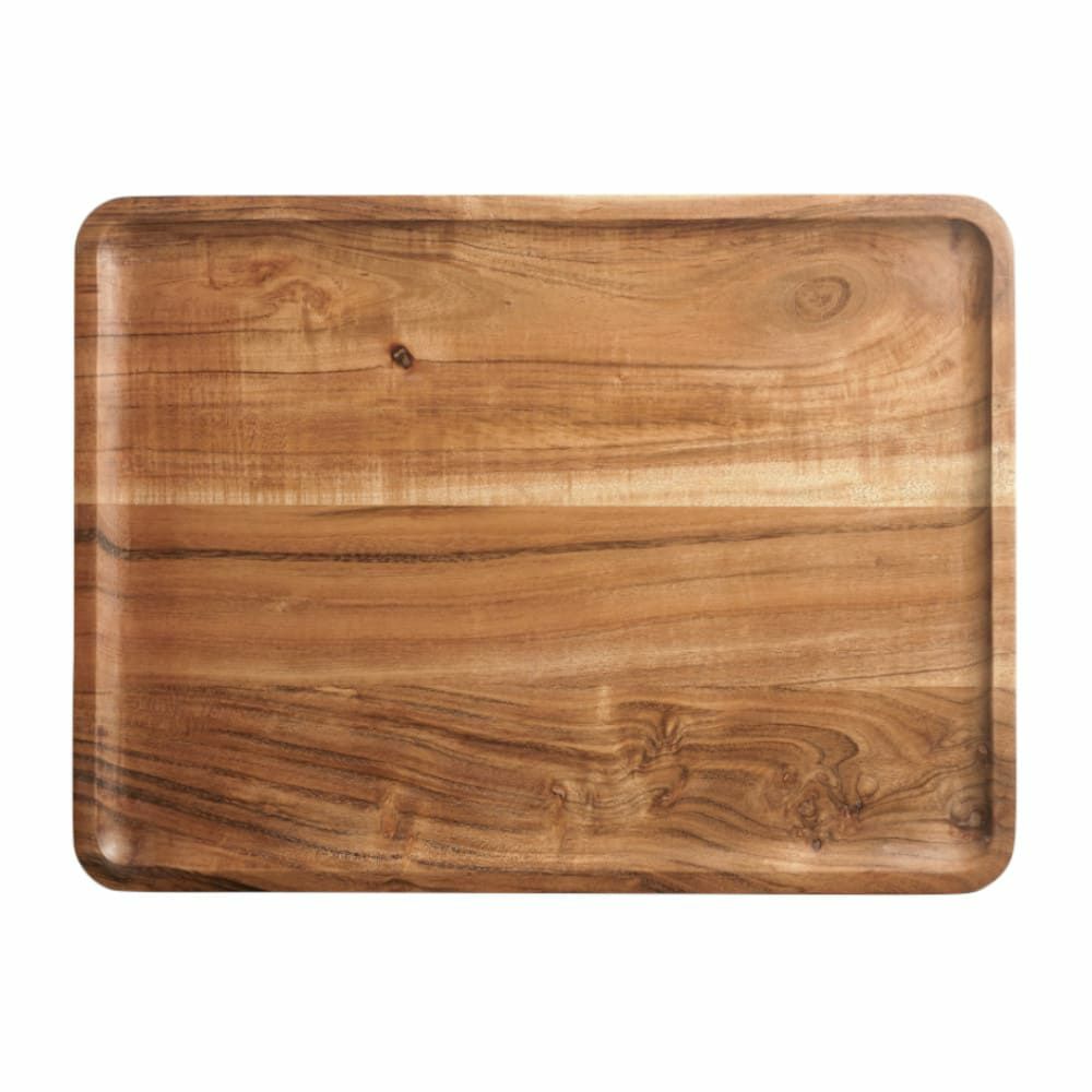 trays | Rectangular Tray Bento M Acacia Wood 40.5X2.5X30Cm Home Accessories trays