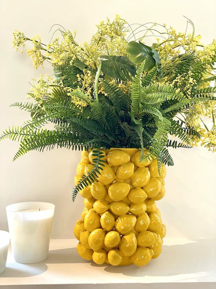 Vases | Vase All Lemons Porcelain Yellow Ø28X36 Cm Home Accessories Vases