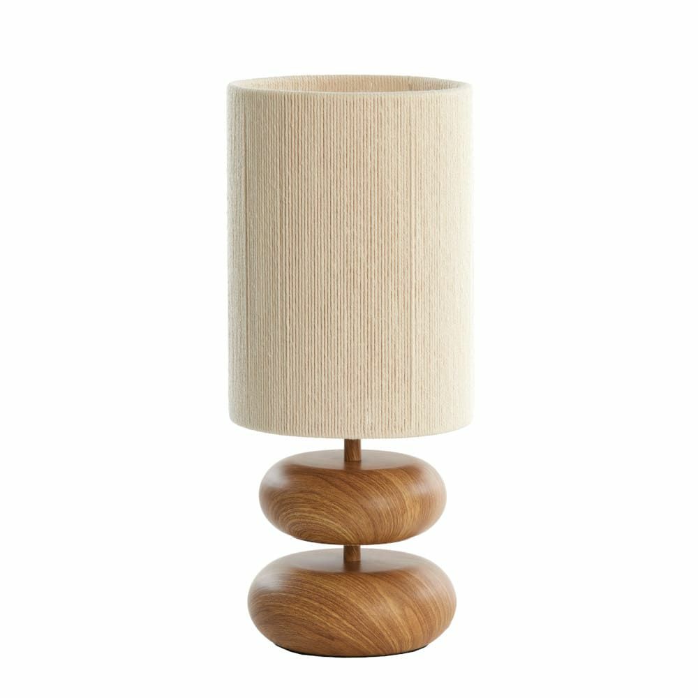 Table lamps & table lights | Table Lamp Danialo Wood Coloured Ø22X50,5Cm Lamps & Lights Table lamps & table lights