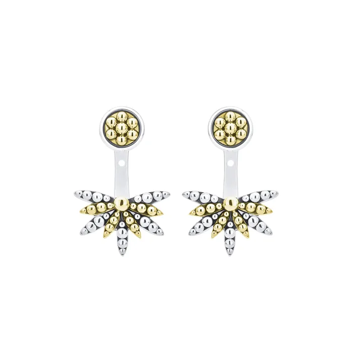 LAGOS Earrings Signature Caviar TwoTone Stud Earrings with Earring Jacket