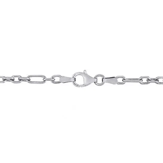 Bracelets JMS always Original Amour 3mm Figaro Rolo Chain Bracelet in Sterling Silver