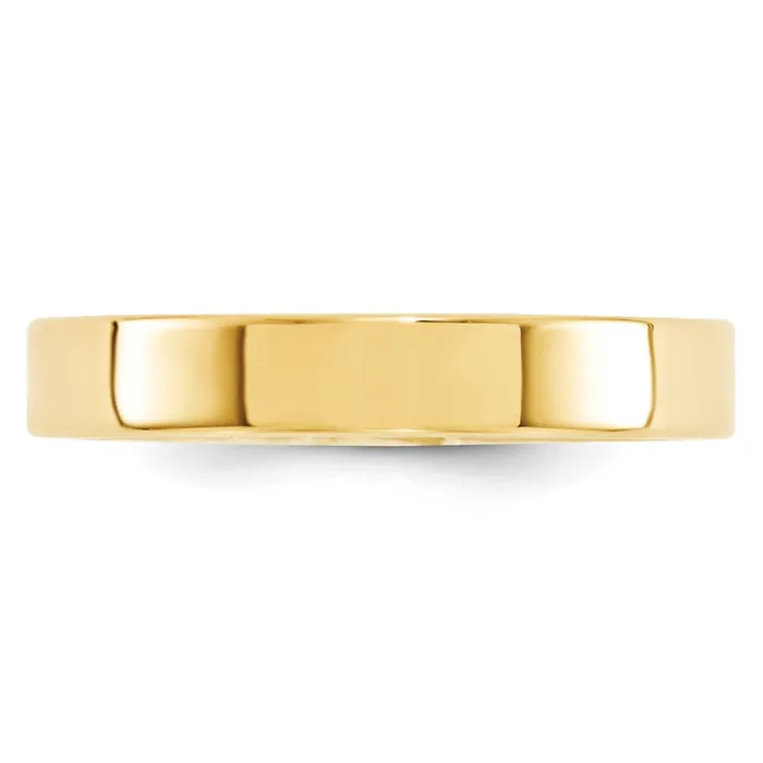 Goldia Rings Solid 14K Yellow Gold 4mm Standard Flat Comfort Fit MensWomens Wedding Band Ring Size 7 Goldia Rings Solid 14K Yellow Gold 4mm Standard Flat Comfort Fit MensWomens Wedding Band Ring Size 7