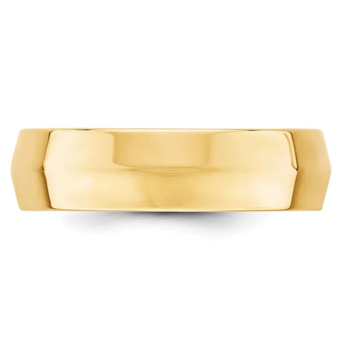 Goldia Rings Solid 14K Yellow Gold 6mm Knife Edge Comfort Fit MensWomens Wedding Band Ring Size 45 Goldia Rings Solid 14K Yellow Gold 6mm Knife Edge Comfort Fit MensWomens Wedding Band Ring Size 45