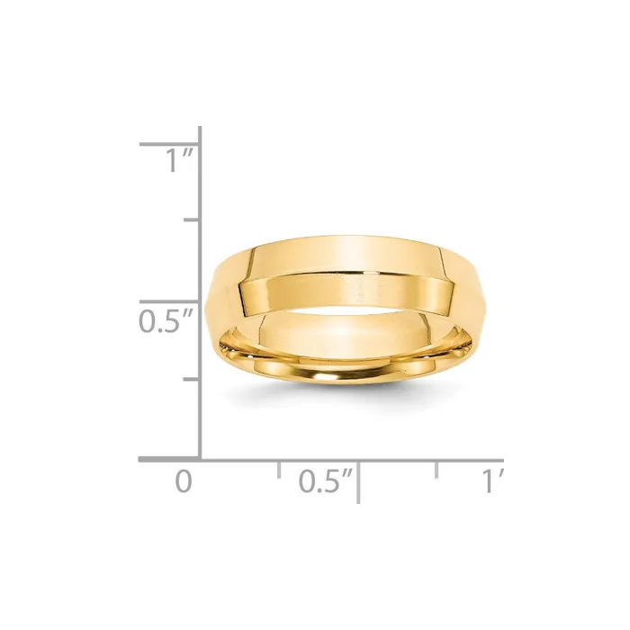 Goldia Rings Solid 14K Yellow Gold 6mm Knife Edge Comfort Fit MensWomens Wedding Band Ring Size 45 Goldia Rings Solid 14K Yellow Gold 6mm Knife Edge Comfort Fit MensWomens Wedding Band Ring Size 45