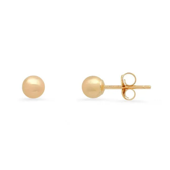 JMS always Earrings Original Kylie Harper 10k Yellow Gold Petite 4mm Ball Stud Earrings