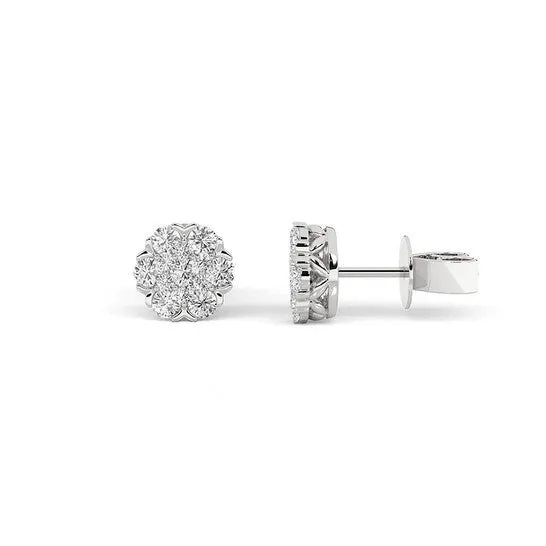 Original GROWN GORGEOUS BEAUTIFUL EARRINGS 14KW 34 CTW CERTIFIED F VS2 JMS always Earrings