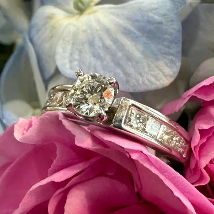 14 Karat White Gold Diamond Engagement Ring 10000735 ONeills Estate Jewelry Rings 14 Karat White Gold Diamond Engagement Ring 10000735 ONeills Estate Jewelry Rings