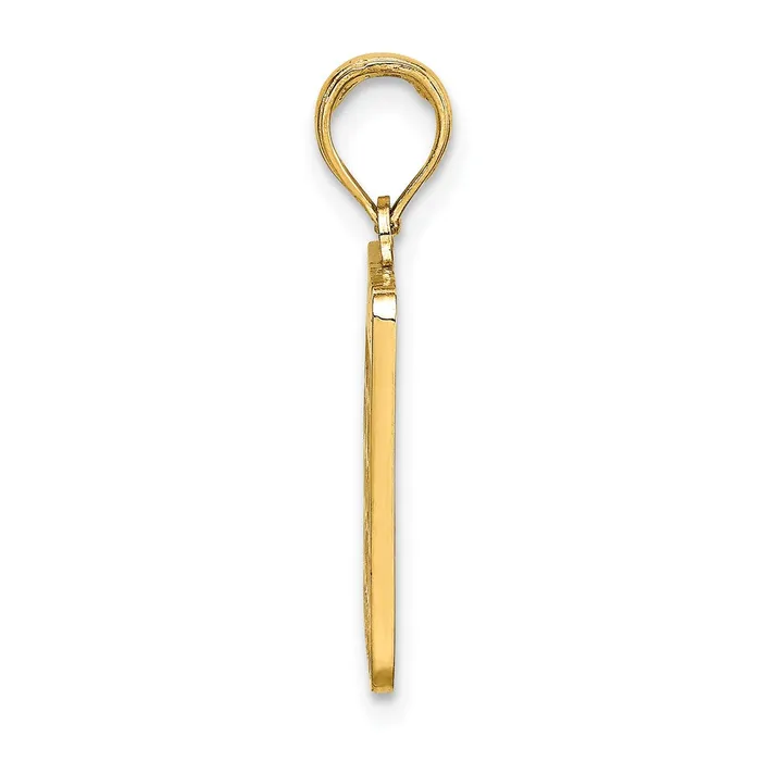 14k Yellow Gold w Enamel Bingo Card Charm TreasureFineJewelers Charm Necklaces